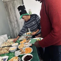 Residents dish their foods